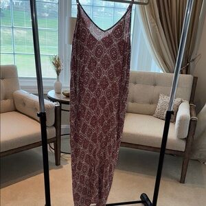 Rose and Cream Patterned Dress